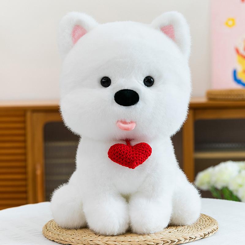 White West Highland Terrier Plush Toy Pp Cotton Filling Children Playroom Decor