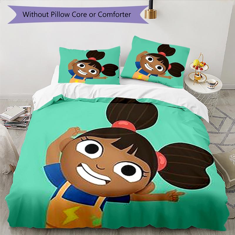 3pcs Yakka Dee Bedding Set Duvet Cover Closure Includes 1 Duvet Cover & 2 Pillowcases, Soft and Comfortable for All Seasons.