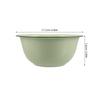Vintage Enamel Bowl 15.5Cm Retro Soup Noodle Serving Mixing Basin For Kitchen Dining Asian Ramen Hotpot Wear Resistant