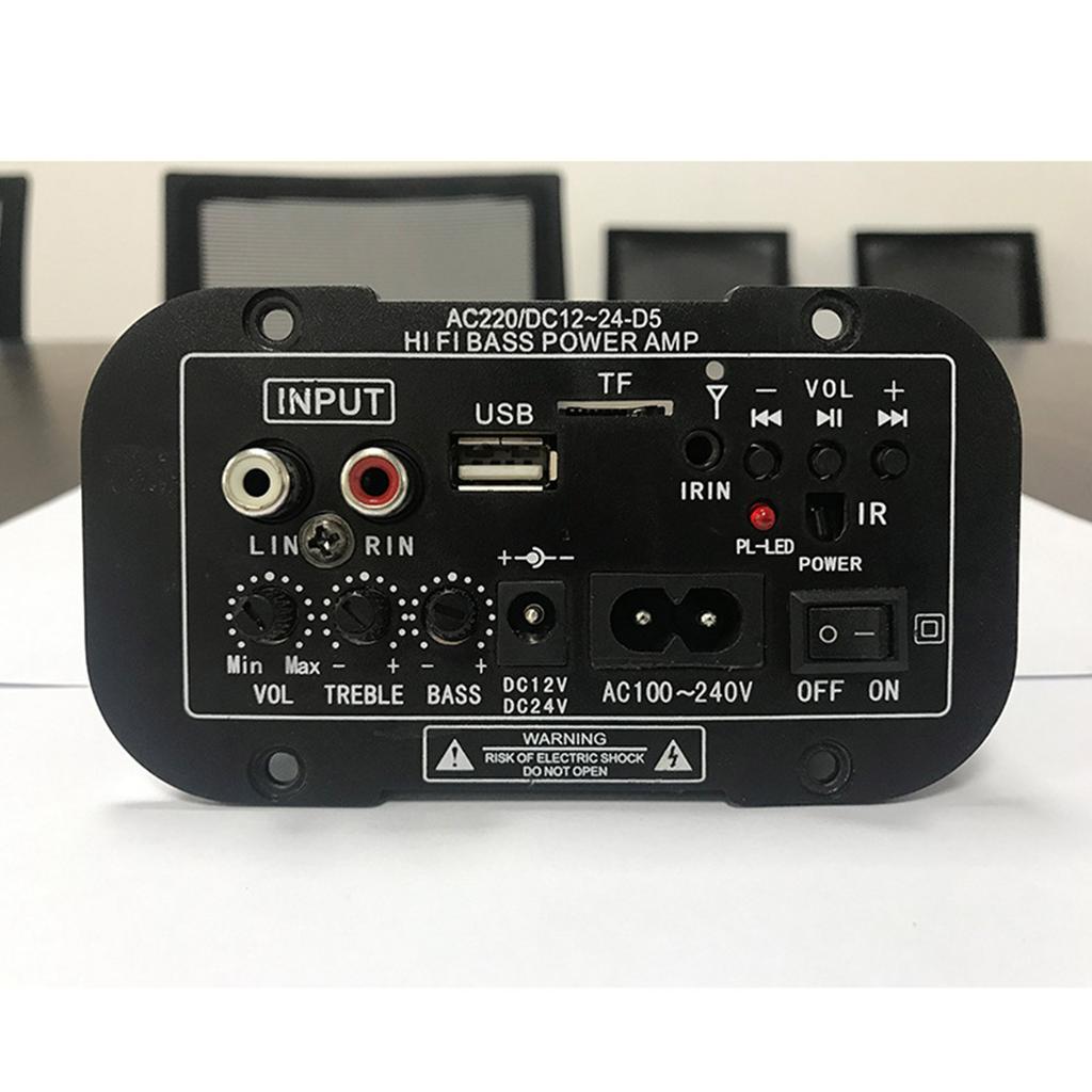 Audio AMP FM Radio U-disk USB TF Player Subwoofer Amplifier Board Bluetooth-compatible Support Cellphone Tablet PC MP3