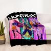 K-pop Demon Hunters Blanket Durable Comfort Suitable for Seaside Office Chair Chair All-Season Use Playful Design