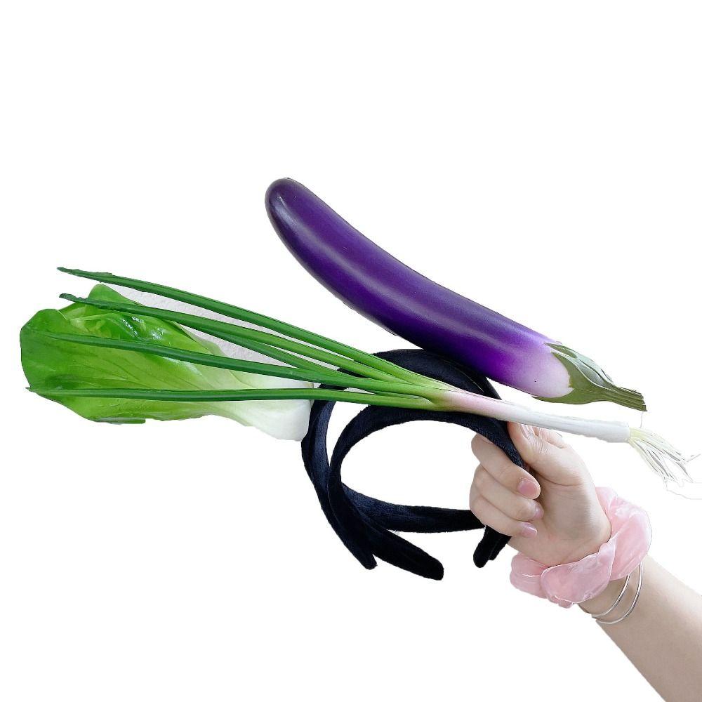 Морковная повязка на голову, овощной обруч для волос, мультяшные забавные резинки для волос, новые фруктовые повязки на голову