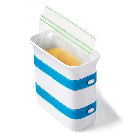 Устройство для приготовления пищевых блоков Мешок для приготовления еды Контейнер Пластиковый холодильник без BPA Холодильник Мороженое Йогурт Фруктовый десерт Суп Кирпич