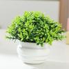 Plastic Artificial Potted Flowers Pink Fake Flower Bonsai Artificial Faux Plants  Indoor Decoration