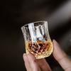 6Pcs/Set Whiskey Glass Cup Rum Liqueur Mini Shot Glass Diamond Shaped Vintage Relief Cup Household Party Bar Drinking Tools 50ml
