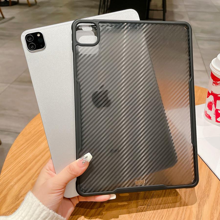 Case for IPad Pro 2024 13 11 Air 4 5 6 7 8 9 10th Generation Mini Cases 10.2 10.9 Inch Carbon Fiber Texture Hard Cover