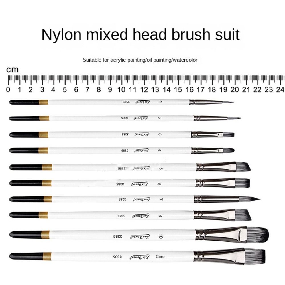 Practical Watercolor Brush Wooden Handle Acrylic Paint Brushes Acrylic and Oil Brushes  Art Brushes