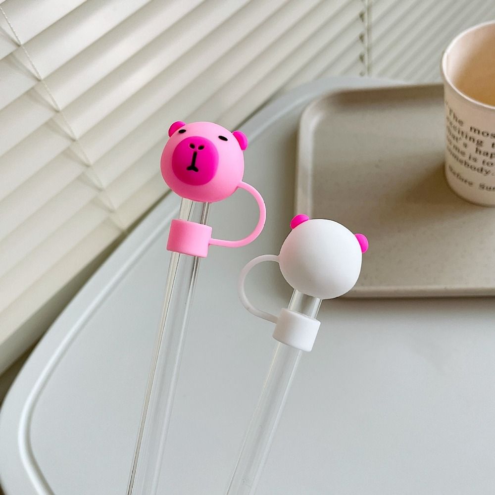 Cup Accessories Drinking Dust Cap Dust-proof Straw Tips Cover Silicone Straw Plug Water Glass
