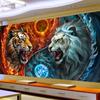 Fantasy History Gossip Tiger And Lion Diamond Painting New Collection Full Diamond Mosaic Cross Stitch Kits Animals Room Decor