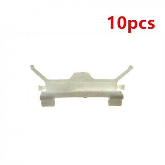 10Pcs Side Roof Drip Weatherstrip Molding Fixing Clips for Hyundai Elantra White