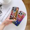 Ae118 Merry Christmas Santa Art Electroplated Glass Phone Cases for Samsung S25 Ultra iPhone 16 Pro Xiaomi Redmi OPPO Lens Full Protection Back Cover