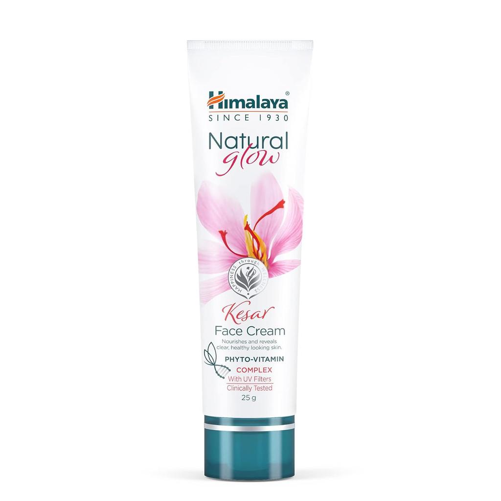 Himalaya Натуральный крем для лица 'Сияние' с шафраном и витамином E 25 г | Нежирный, выравнивает тон и придает сияние | Фито-витаминная формула, защита от УФ-излучения
