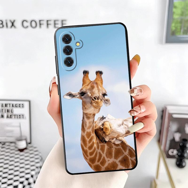 Мягкий чехол для телефона с узором Жираф для Samsung A17 A37 A57 A16 A26 A36 A56 A15 A25 A35 A55 A14 A24 A34 A54 A13 A23 A33 A53 A