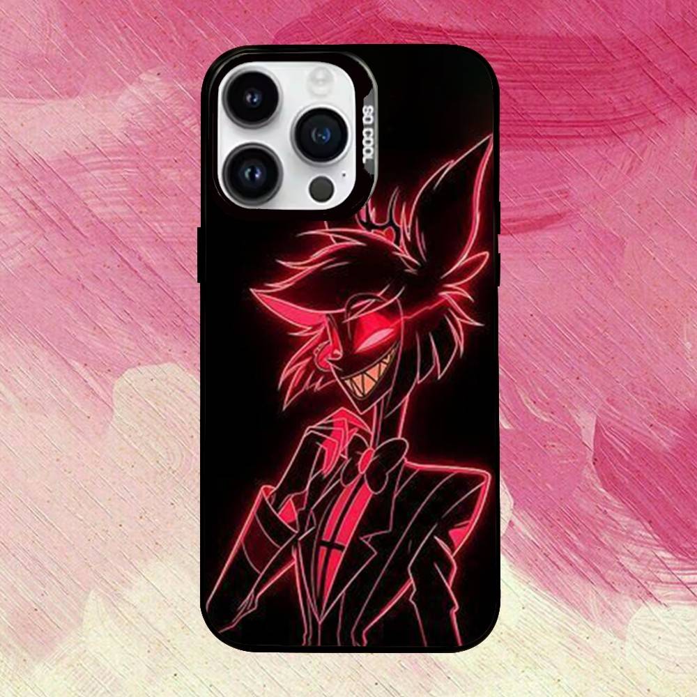 H-Hazbin H-Отель A-Аластор Чехол для телефона для iPhone 17,16,15,14,13,12,11 Plus,Pro Max,XS,Цветной Серебряный Позолоченный Внутренний Чехол