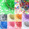 Ожерелье DIY Бисерные аксессуары Новое плетеное кольцо Прозрачные алмазные бусины Материал Бусины россыпью Браслет 300 шт 4 мм 4 мм Акриловые заостренные бусины