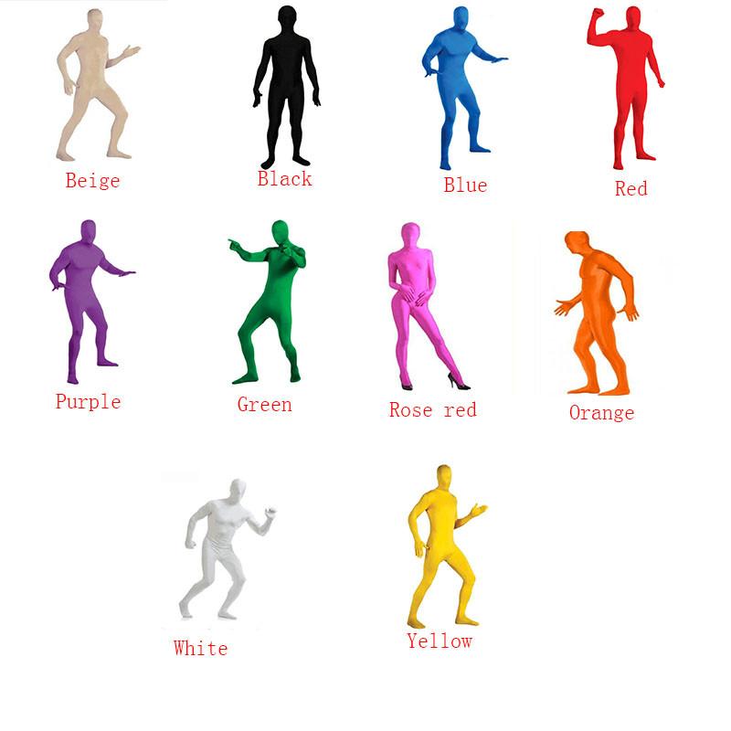 Премиальный комбинезон из лайкры и спандекса в обтяжку для Хэллоуина, унисекс