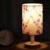 Ночник - Прикроватная лампа для чтения с деревянным основанием в тематике цветущего персика для ночи, спальни, гостиной, дома и декора