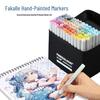 Набор художественных маркеров Fakale 2-го поколения Finecolour, 160 масляных профессиональных цветов для студентов