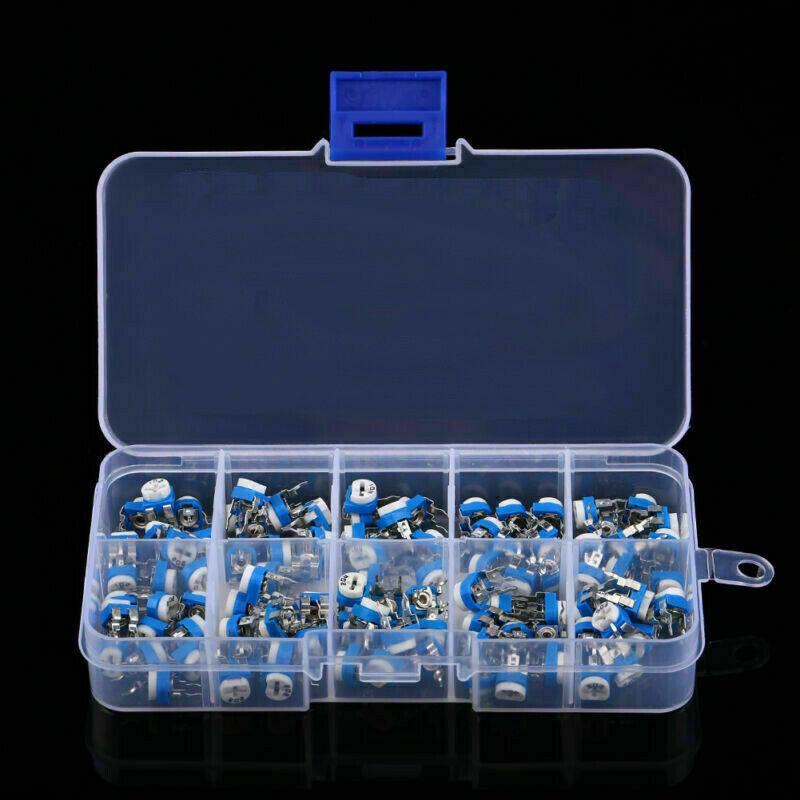 100/130 шт. потенциометр, регулируемый резистор, комплект многооборотного триммера, потенциометр