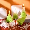 Silicone Scented Candle Molds Tower Christmas Tree Resin Plaster Mold  Party Decoration