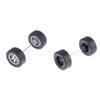 1/64 Model Car Wheels With Rubber Tires Plastic Basic Modified Parts