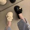 Fashion Baotou Slippers Womens Summer 2025 New Thick-Soled Big Head Bow Muller Sandals Fashion Trend Casual Womens Shoes