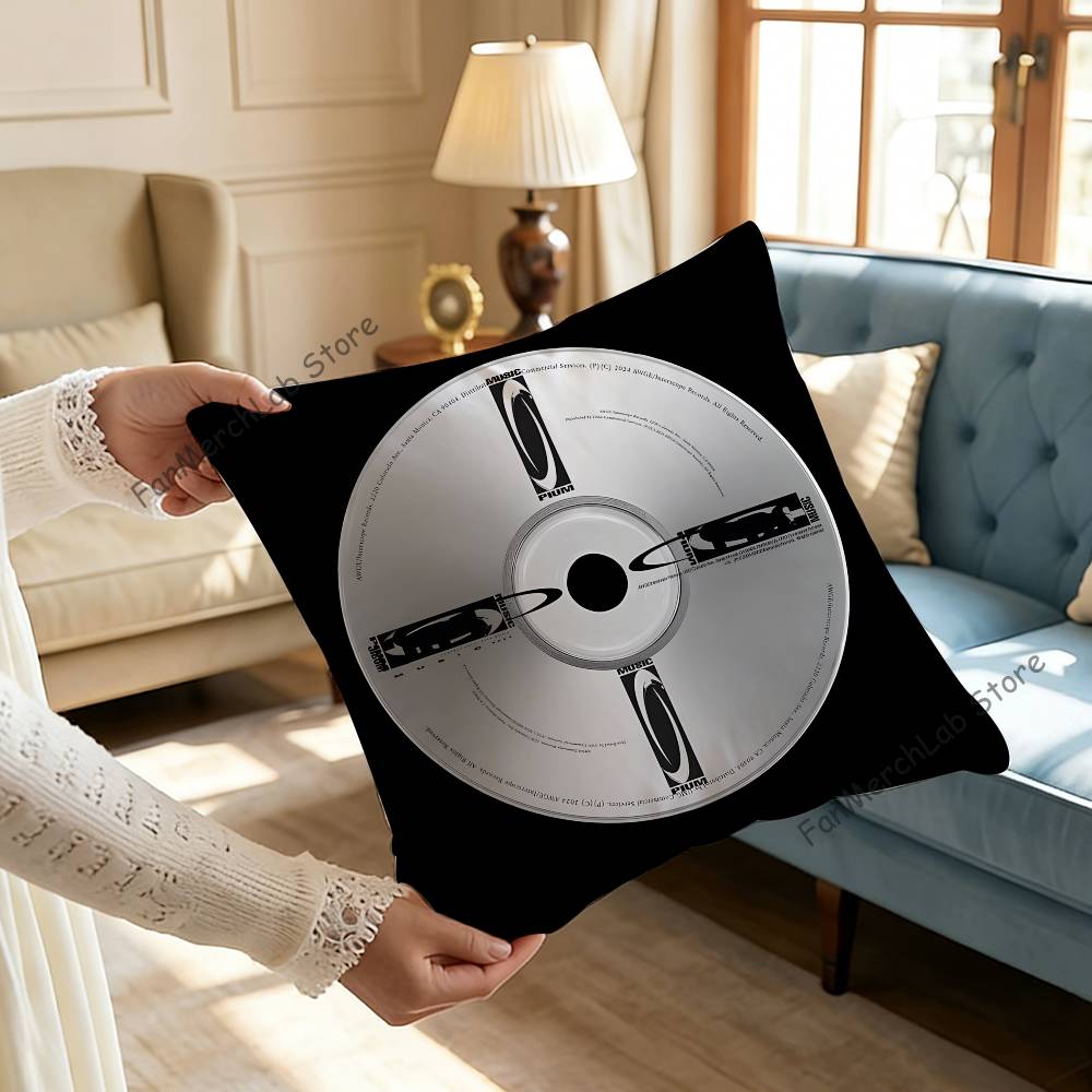 PPlayboi AM Music CCarti Pillow Covers Cartoon Sofa Decorative Home Doublesided Printing Short Plush Cute Cushion Cover