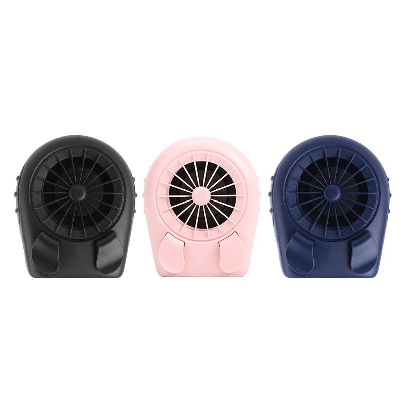 Handsfree Small Cooling Fan Mini Waist Clip Fan Portable Fan USB Rechargeable
