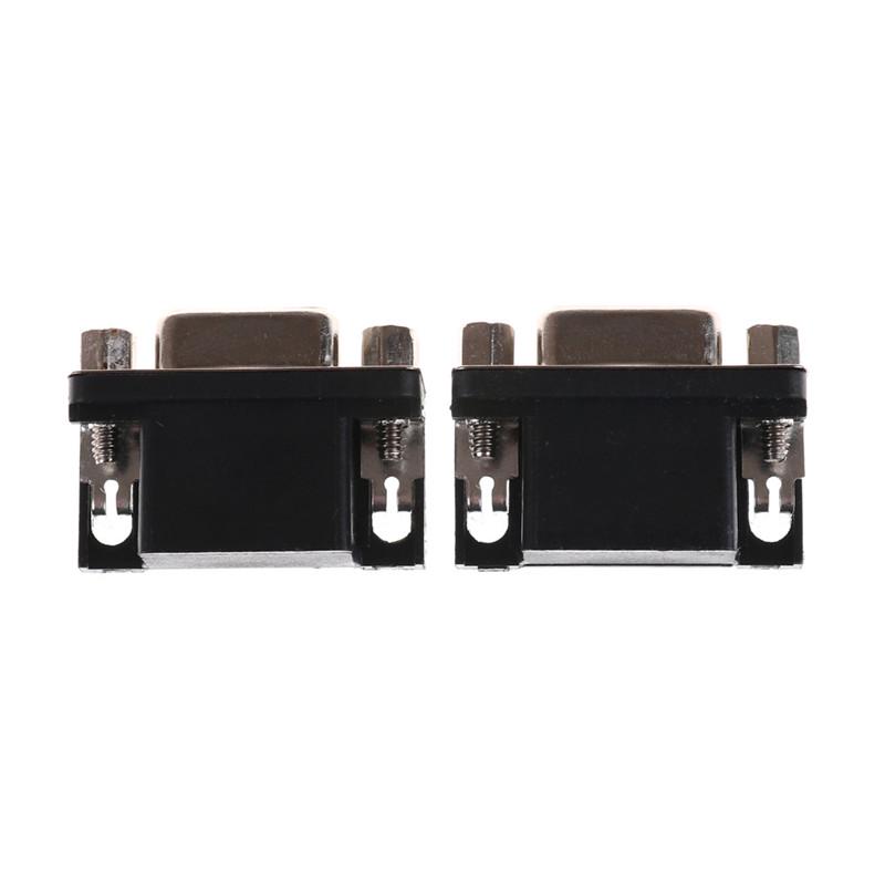 2шт Vga Db15 15-контактный разъем D-Sub 3 ряда женский прямоугольный разъем для припоя печатной платы