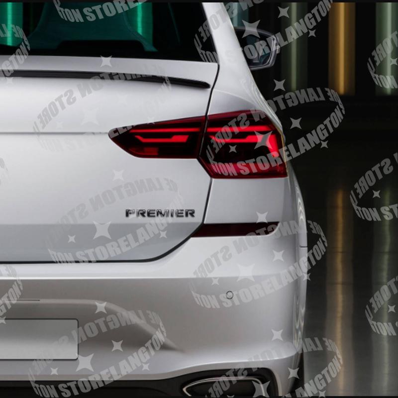 Metal Car Body Premier Letter Emblem 3D Sticker Tail Decals For Chevrolet Blazer Traverse Trailblazer Malibu Suburban Equinox XF1