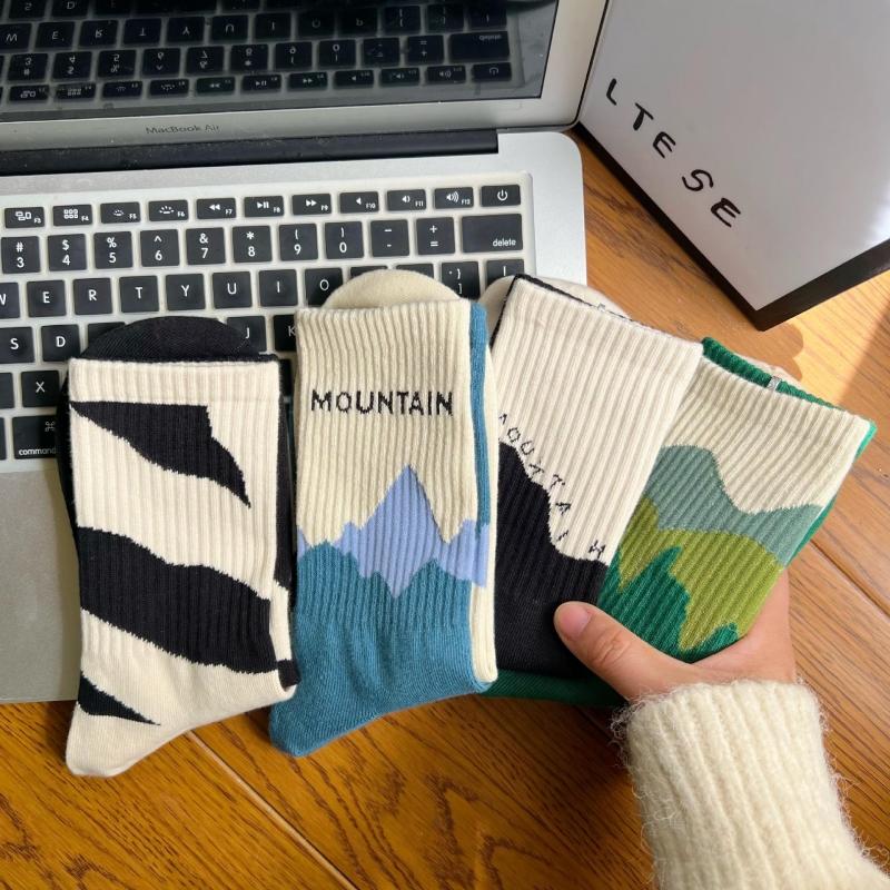 3 пары Модные Женские Носки Стиль A/B Асимметричные Уличный Хип-Хоп Скейтборд Мужские Хлопковые Носки Дышащие Харадзюку Calcetines Hombre