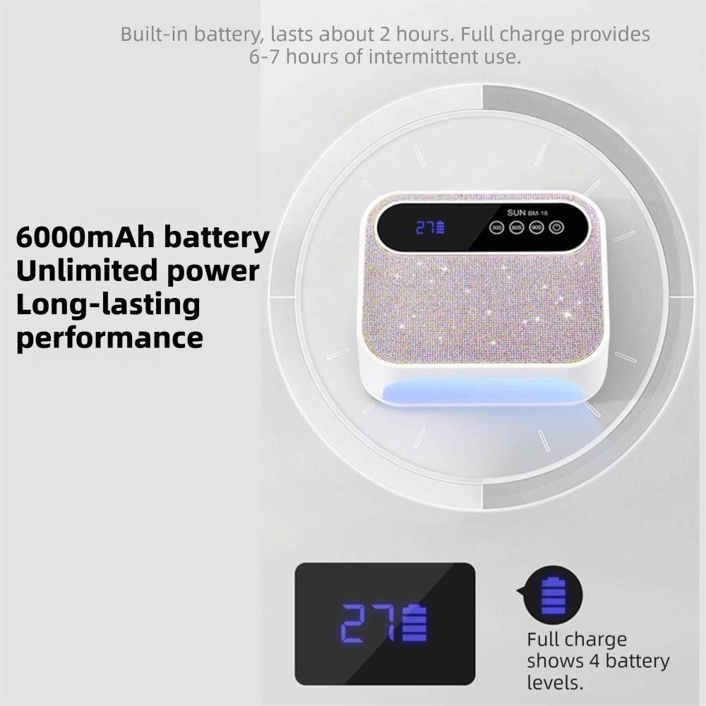 Rechargeable UV LED Nail Light Portable Cordless UV Light Nail Art Dryer UV Nail Lamp  Home Use