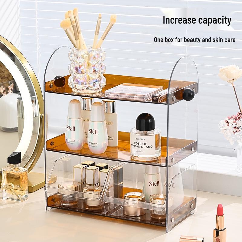 Высококлассная стойка для хранения косметики в китайском стиле для макияжа и средств по уходу за кожей