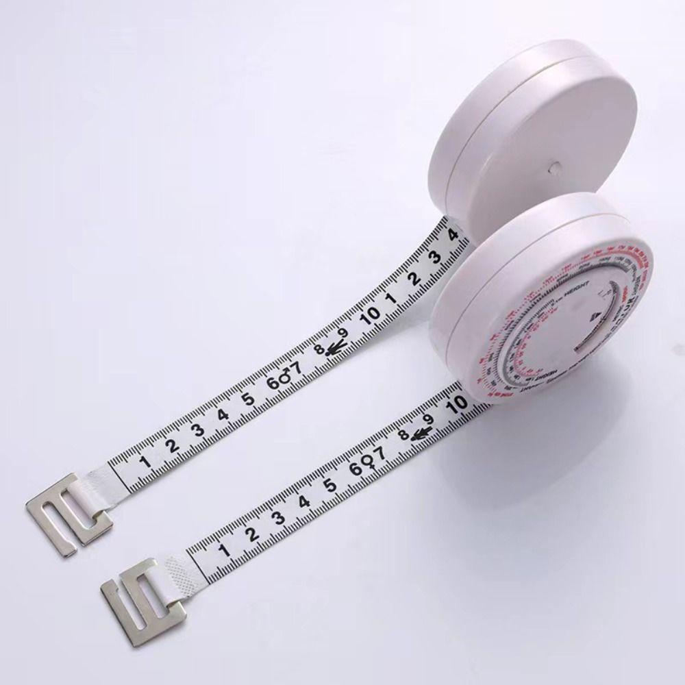 Automatic Telescopic BMI Tape Measure Soft Waist Tape Measure Portable Health Ruler