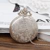 Vintage Steam Train Antique Chain Quartz Locomotive Pendant Pocket Watch Gift