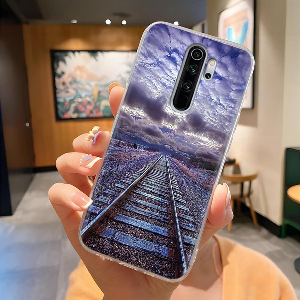 Чехлы из ТПУ для Redmi Note 8 Pro Чехол Прозрачный Красивые Цветы Легкий Чехол для Xiaomi Redmi Note8 Pro Корпус Телефона Fundas