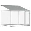 Vidaxl Klatka Dla Psa, Z Dachem I Drzwiami, Szara, 8X2X2 M, Stal