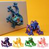 3D Printed Frog Figurine Magnetic Movable Joints Frog Figure Articulated Animal Model Toy Home Office Bookshelf Desktop Decoration Ornament