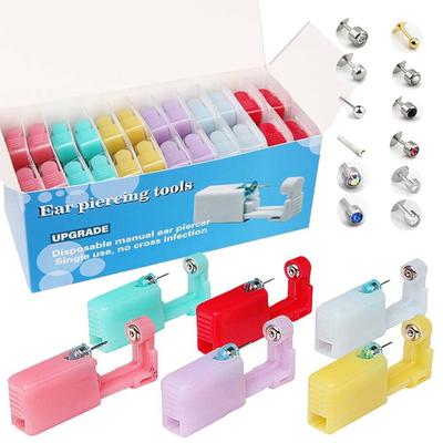 Козелок носа без боли, одноразовый инструмент для пирсинга носа и ушей, стальная спираль, пирсинг для сережек, машина для пирсинга