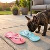 Durable Slipper-Shaped Teething Toy Silicone Pet Molar Toy Dog Chew Toy  for Dogs Puppy