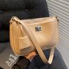 Fashion New Simple Style Casual Commuter Armpit Small Square Bag Korean Version Versatile Trend Solid Color Shoulder Messenger Women's Bag