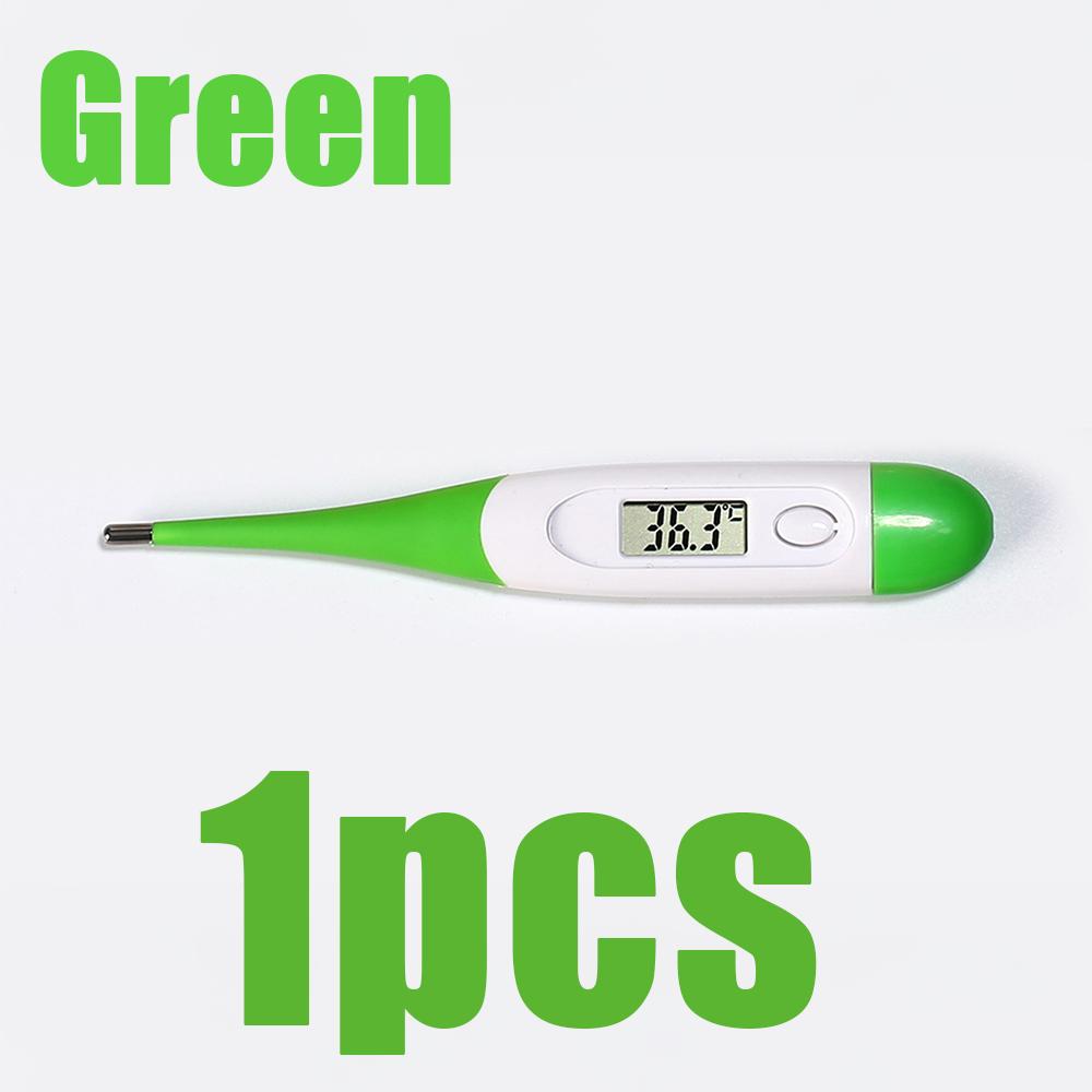 1pcs Electronic Digital Thermometer Household Temperature Measurement Soft Head Oral Cavity Underarm Thermometer Fever Detector