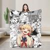 Супермягкие пледы My Hero Academia Плюшевый плед для путешествий в самолете Эстетичный плед для дивана и кровати Фланелевая простыня Чехол для дивана-кровати