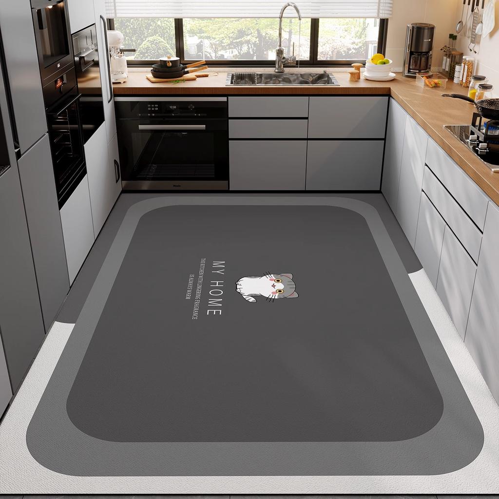 Диатомовая земля кухонный коврик абсорбирующие коврики для пола моющийся нескользящий большой размер коврик придверный коврик ковер для ванной