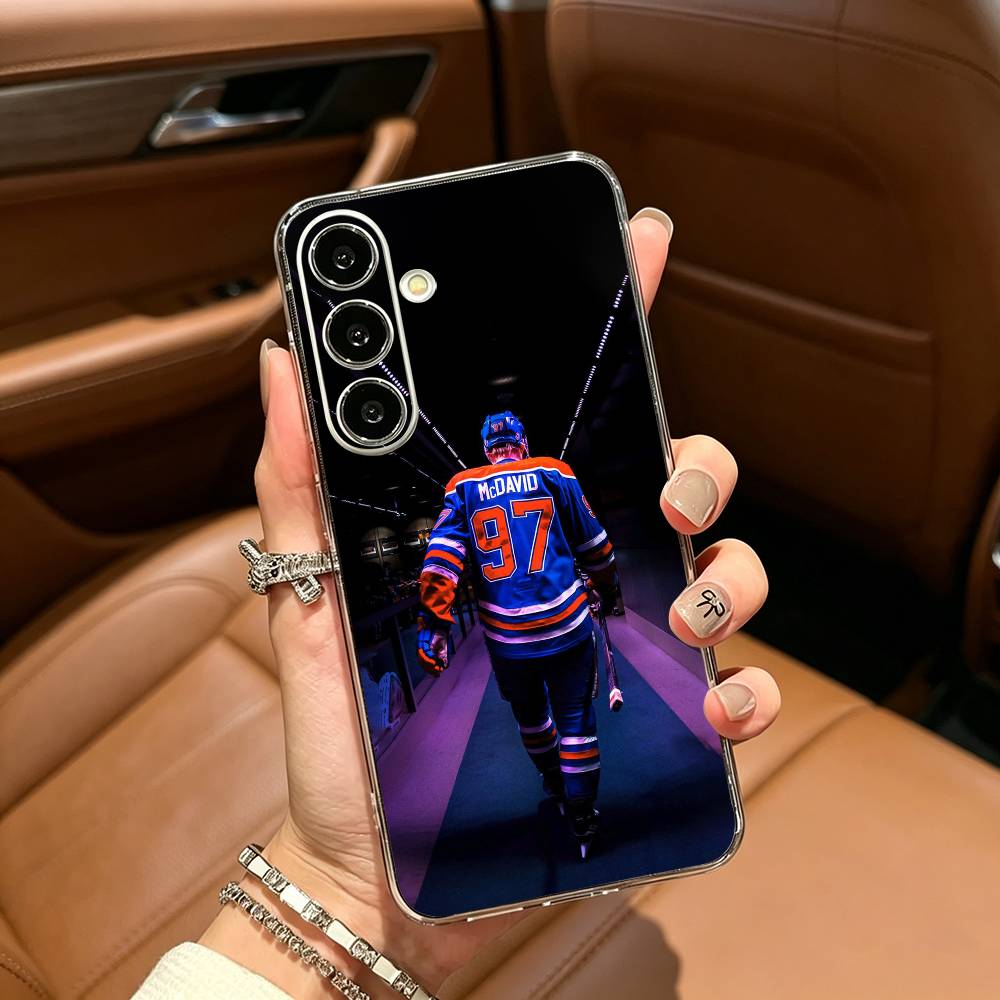 Прозрачный чехол для телефона C-Connor McDavid 97 для Samsung Galaxy A71, A70, A52, A51, A40, A30