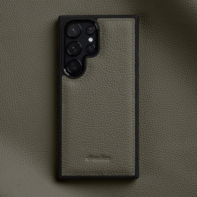 Melkco 100% Натуральная Кожа Чехол для Samsung Galaxy S23 S24 S25 Ultra Plus Премиум Роскошная Обложка Коровья Кожа Бизнес Чехлы для Телефона