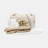 [Pre-Owned] GG Marmont Gold Logo Quilted Chain Shoulder Bag Small - Excellent #1V34W91