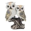 Статуэтка совы из смолы, реалистичная, художественная, декоративная, стоящая статуя совы, украшение для сада, гостиной