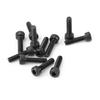 240pcs M4 Carbon Steel Hex Socket Cap Head Screws 6 8 10 12 14 16mm and Nuts Assrotment Set