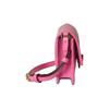 Gucci Luce adjustable shoulder strap turn lock closure canvas and leather shoulder bag mini women's pink
